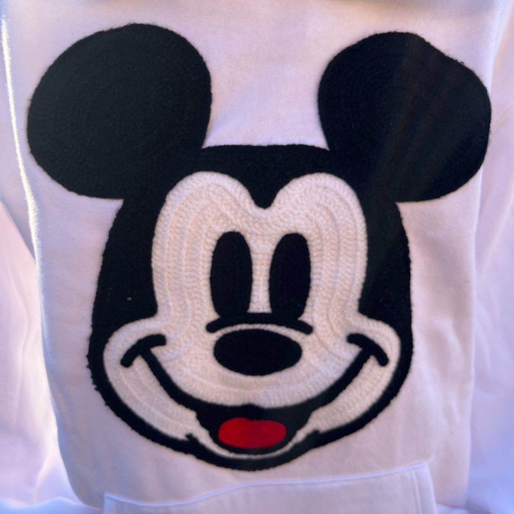 White Hoodie with Mickey Mouse Design - Picture 2 of 8